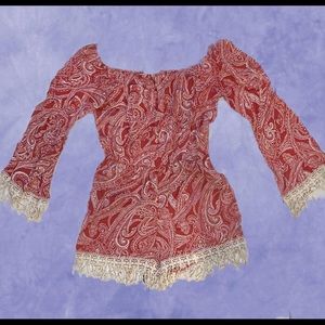 Short Long Sleeved Romper